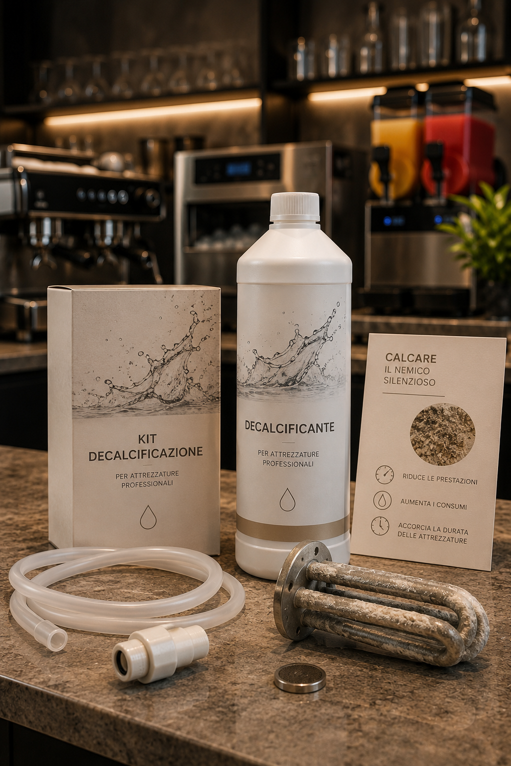 Kit decalcificazione per macchine da caffè e attrezzature professionali